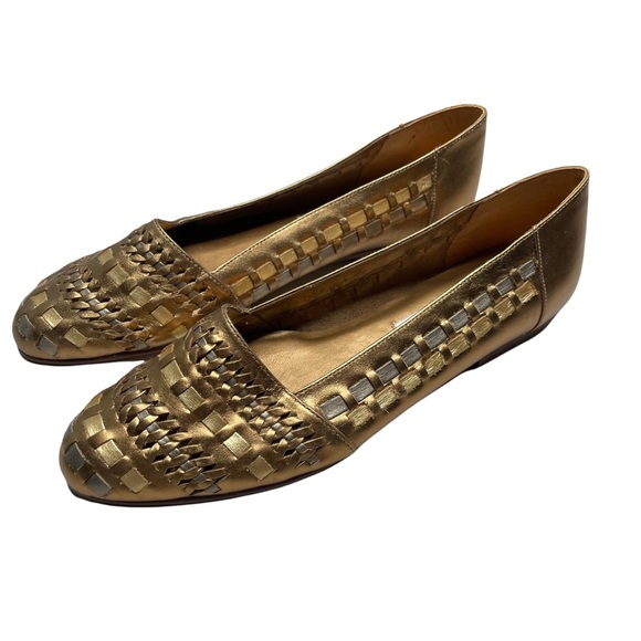 Trotters Shoes | Trotters Avanti Flats Golden Size 7 1/2 N - Picture 2 of 7